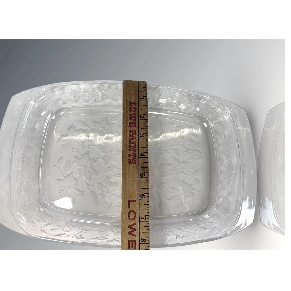 Princess House‎ Heritage 13x8 Glass Casserole Dish Rectangular Baking w/ Handles